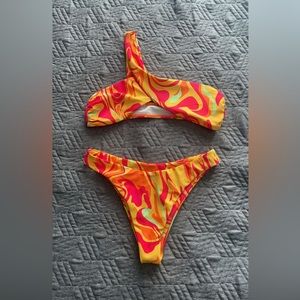 One shoulder hot summer